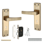 Mortise Lock - Iron Matte Gold Heavy Duty | BYOL™ Door Handle Set