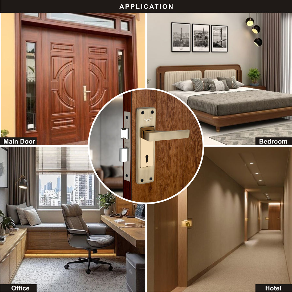 Mortise Lock - Iron Matte Gold Heavy Duty | BYOL™ Door Handle Set